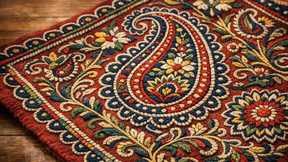 فروش ویژه رومیزی پته دوزی با کیفیت اصیل کرمانی